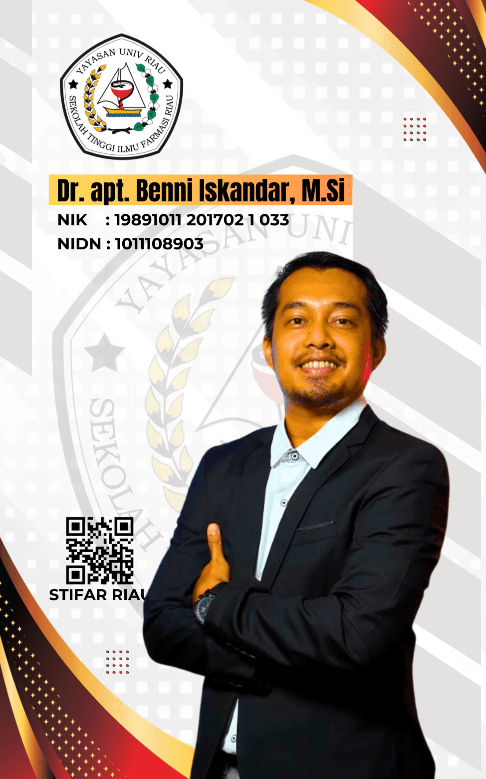 apt. Benni Iskandar, S.Farm., M.Si, Ph.D