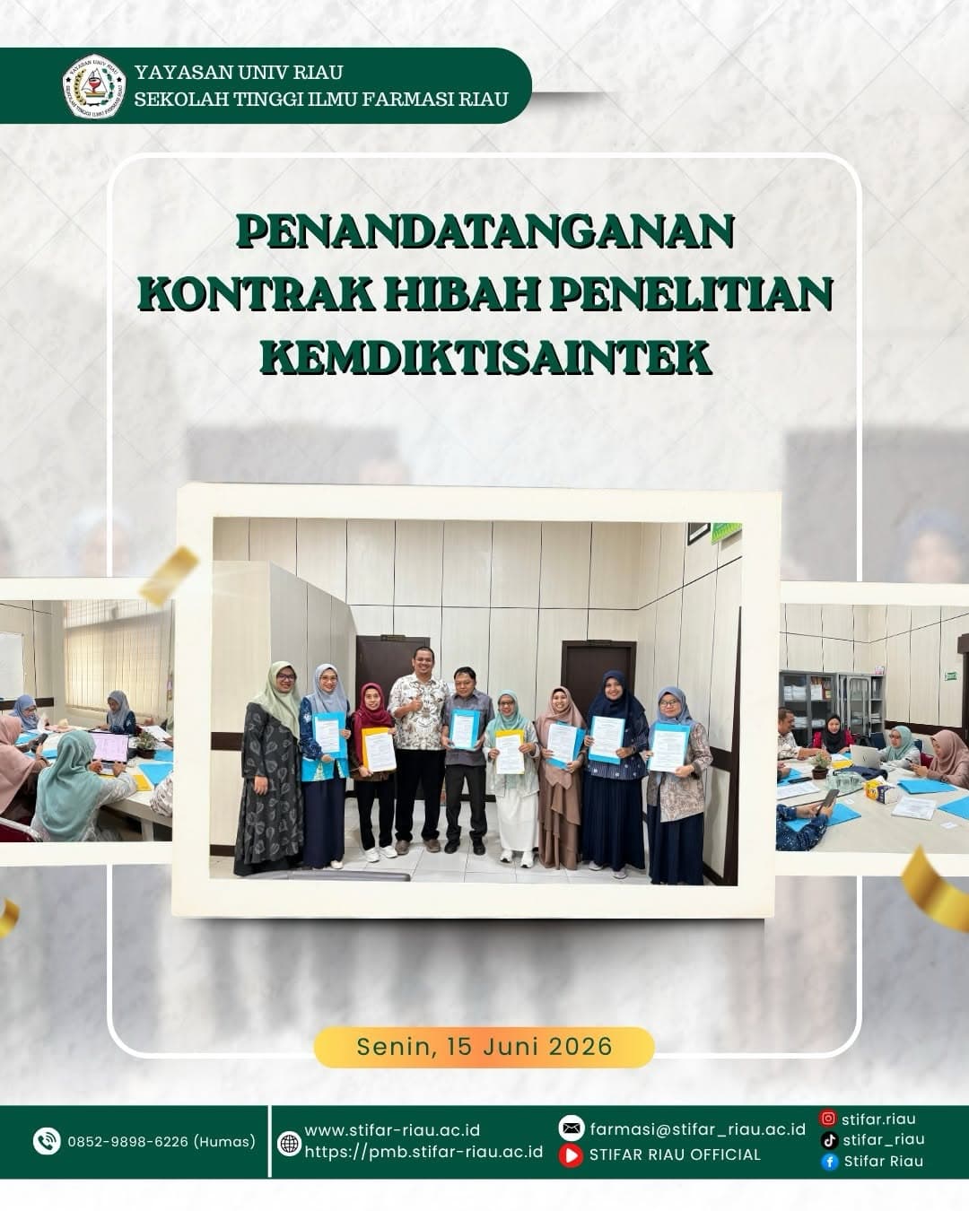 STIFAR Riau kembali menunjukkan komitmennya dalam meningkatkan mutu pendidikan tinggi mela…