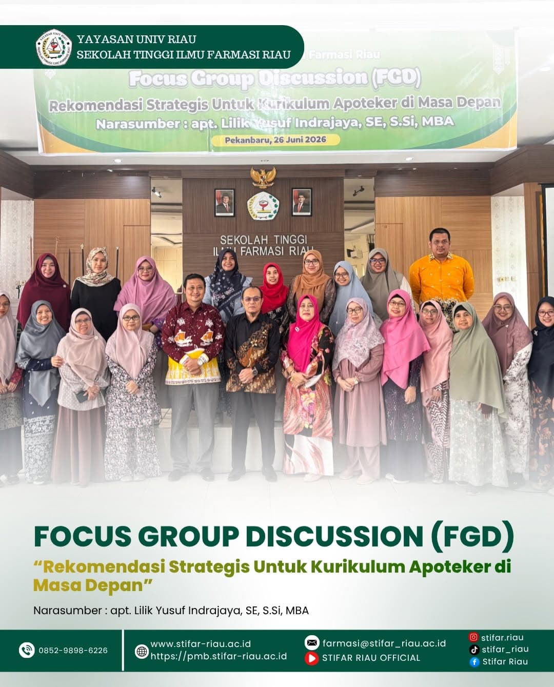 📚 Focus Group Discussion (FGD) “Rekomendasi Strategis untuk Kurikulum Apoteker di Masa De…