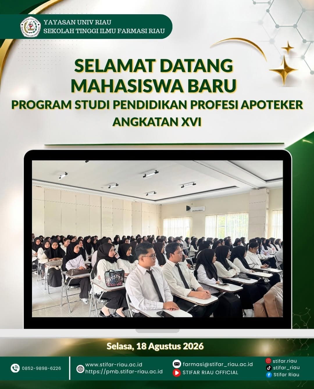 Selamat datang mahasiswa baru Program Studi Pendidikan Profesi Apoteker Angkatan XVI STIFA…