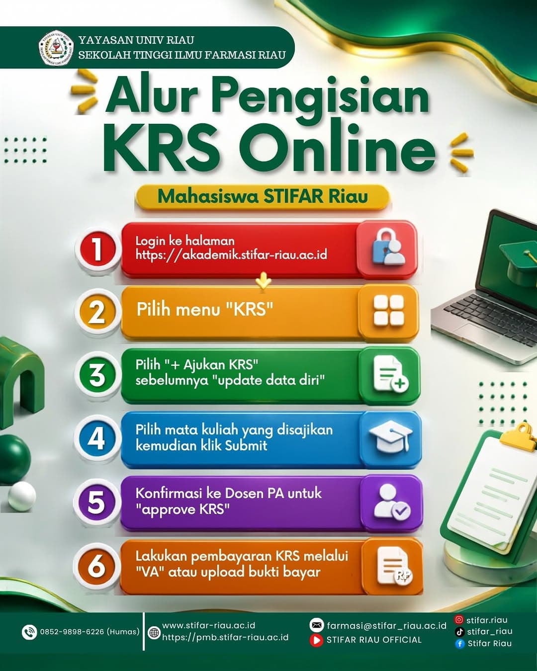 📢 ALUR PENGISIAN KRS ONLINE Semester Ganjil TA