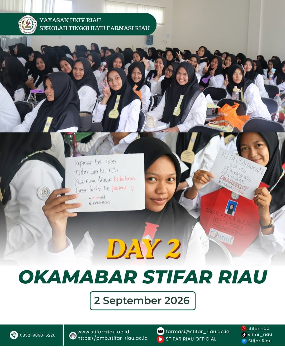 [OKAMABAR STIFAR RIAU 2026 — DAY 2] Memasuki hari kedua OKAMABAR STIFAR Riau 2026, mahasis…