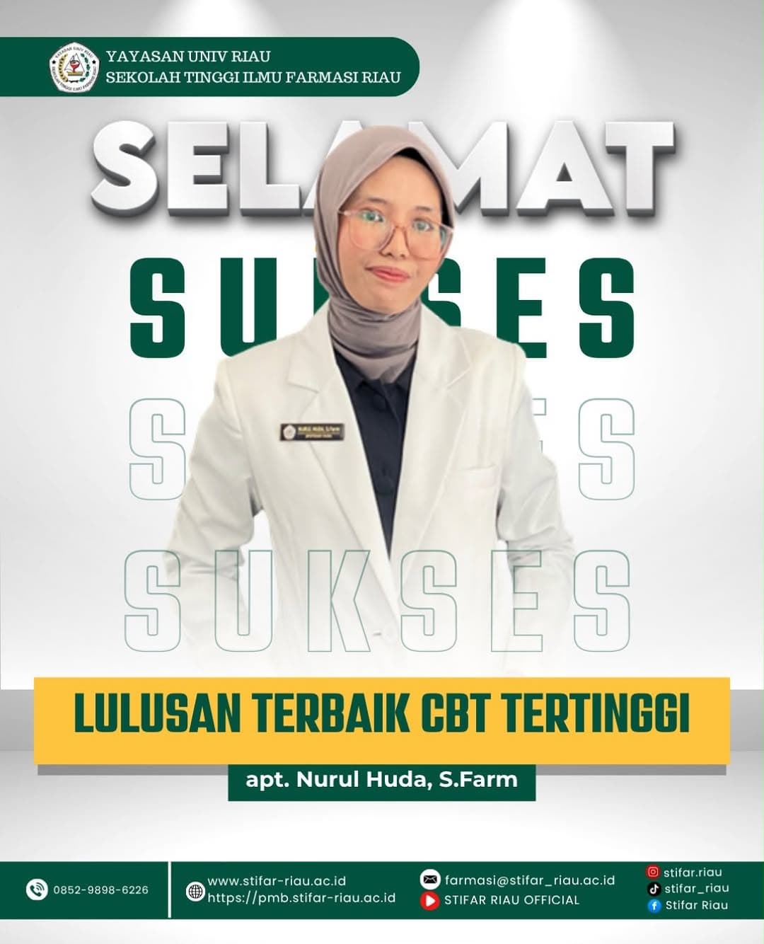 [SELAMAT DAN SUKES] Sekolah Tinggi Ilmu Farmasi Riau mengucapkan selamat dan sukses kepada…