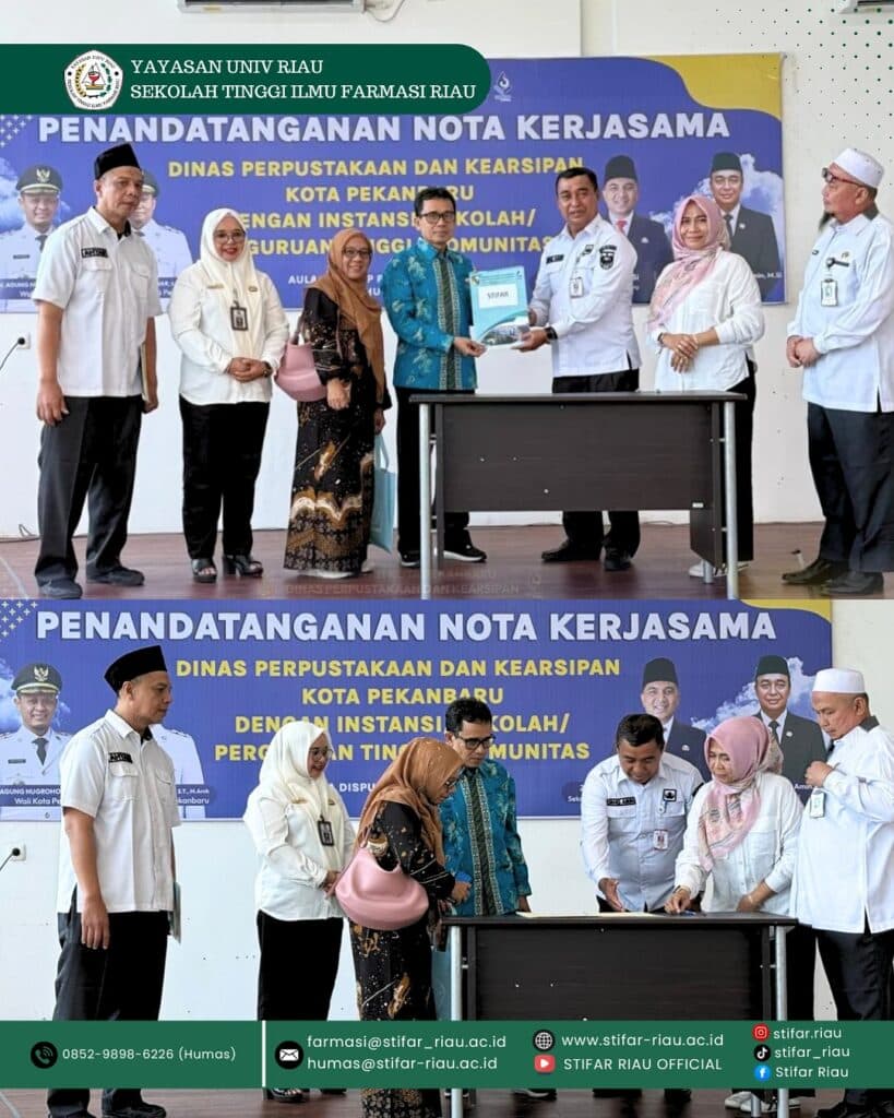 Kerjasama dengan Dinas Perpustakaan dan Kearsipan Kota Pekanbaru.