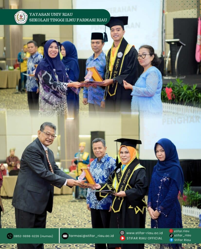 STIFAR Riau kembali melahirkan lulusan-lulusan terbaik melalui Wisuda Magister Farmasi Ke-II, Sarjana Farmasi Ke-XXX, dan Diploma Tiga Farmasi Ke-XXXI
