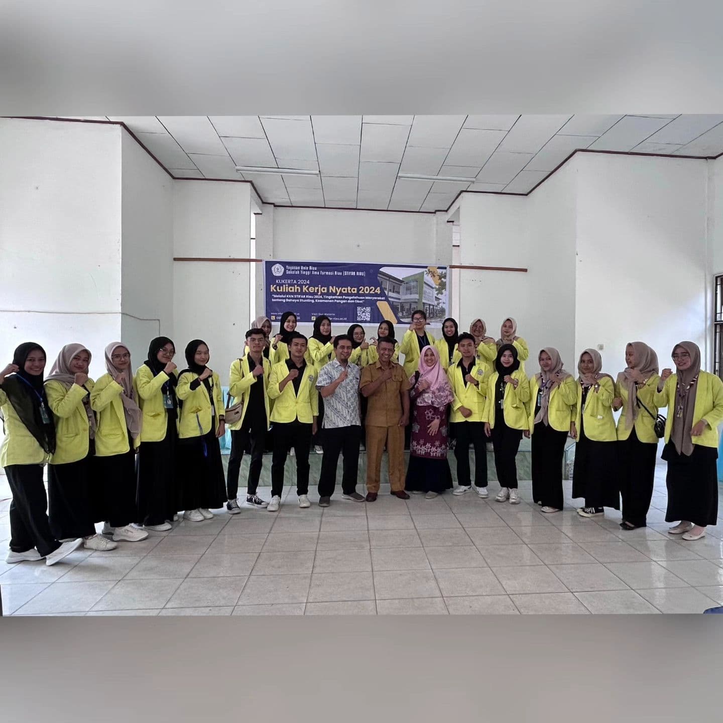 Penjemputan Mahasiswa Kukerta STIFAR Riau 2024Kec. Perhentian Raja & Kec. Kampar Kiri Hilir Kab. Kampar