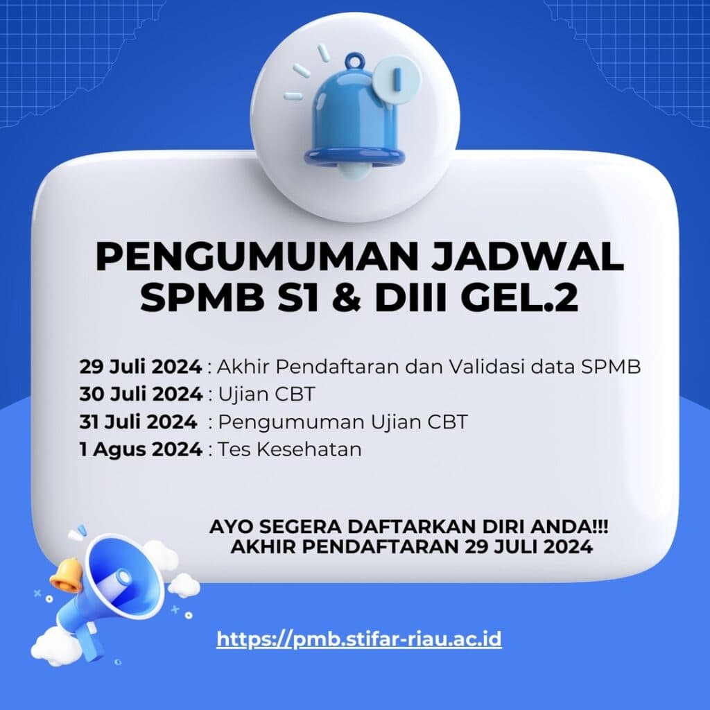 Pengumuman Jadwal SPMB S1 & DIII Gelombang 2