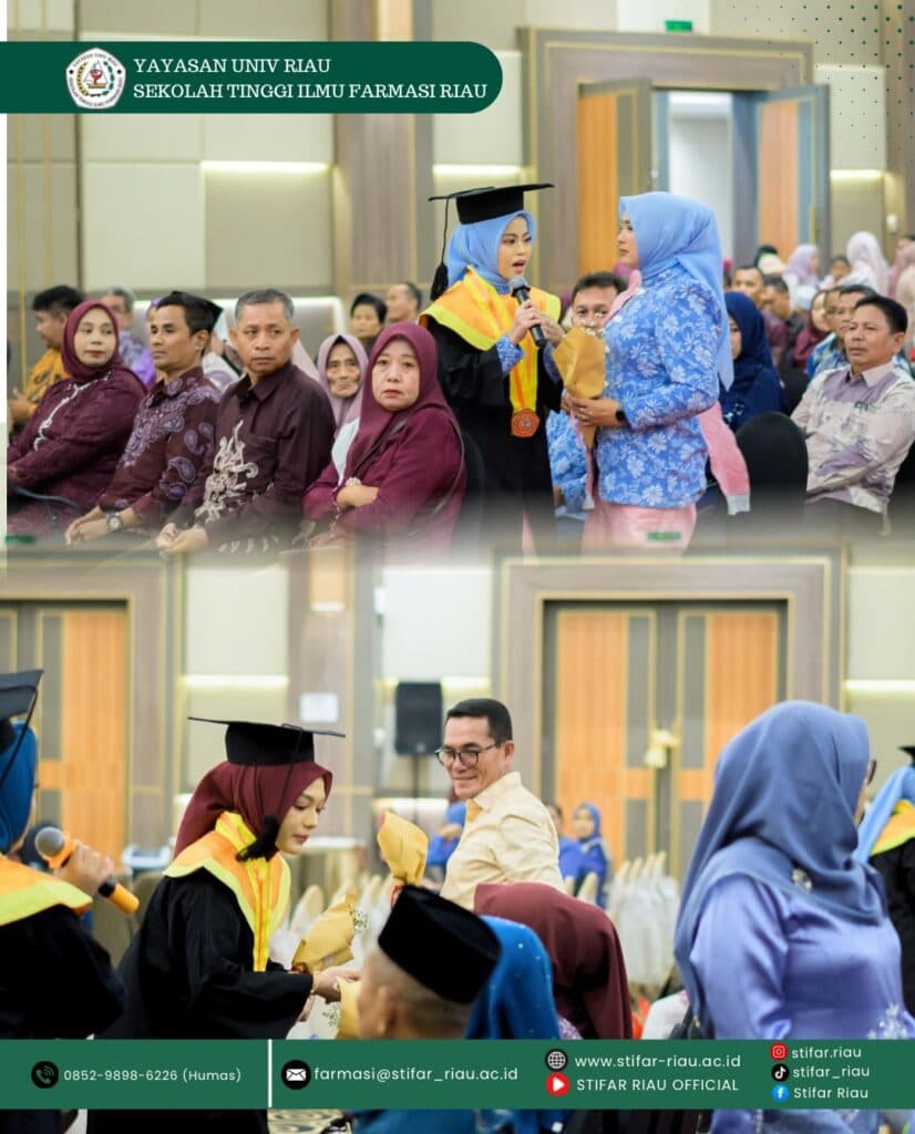 STIFAR Riau kembali melahirkan lulusan-lulusan terbaik melalui Wisuda Magister Farmasi Ke-II, Sarjana Farmasi Ke-XXX, dan Diploma Tiga Farmasi Ke-XXXI