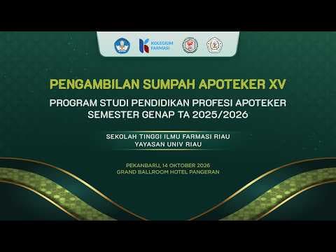 PENGAMBILAN SUMPAH APOTEKER KE XV