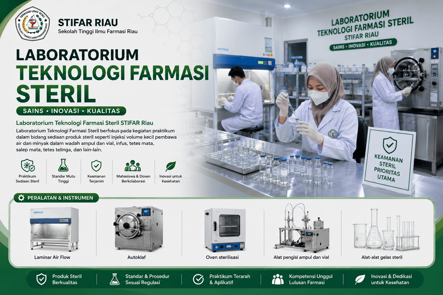 Laboratorium Teknologi Farmasi Steril