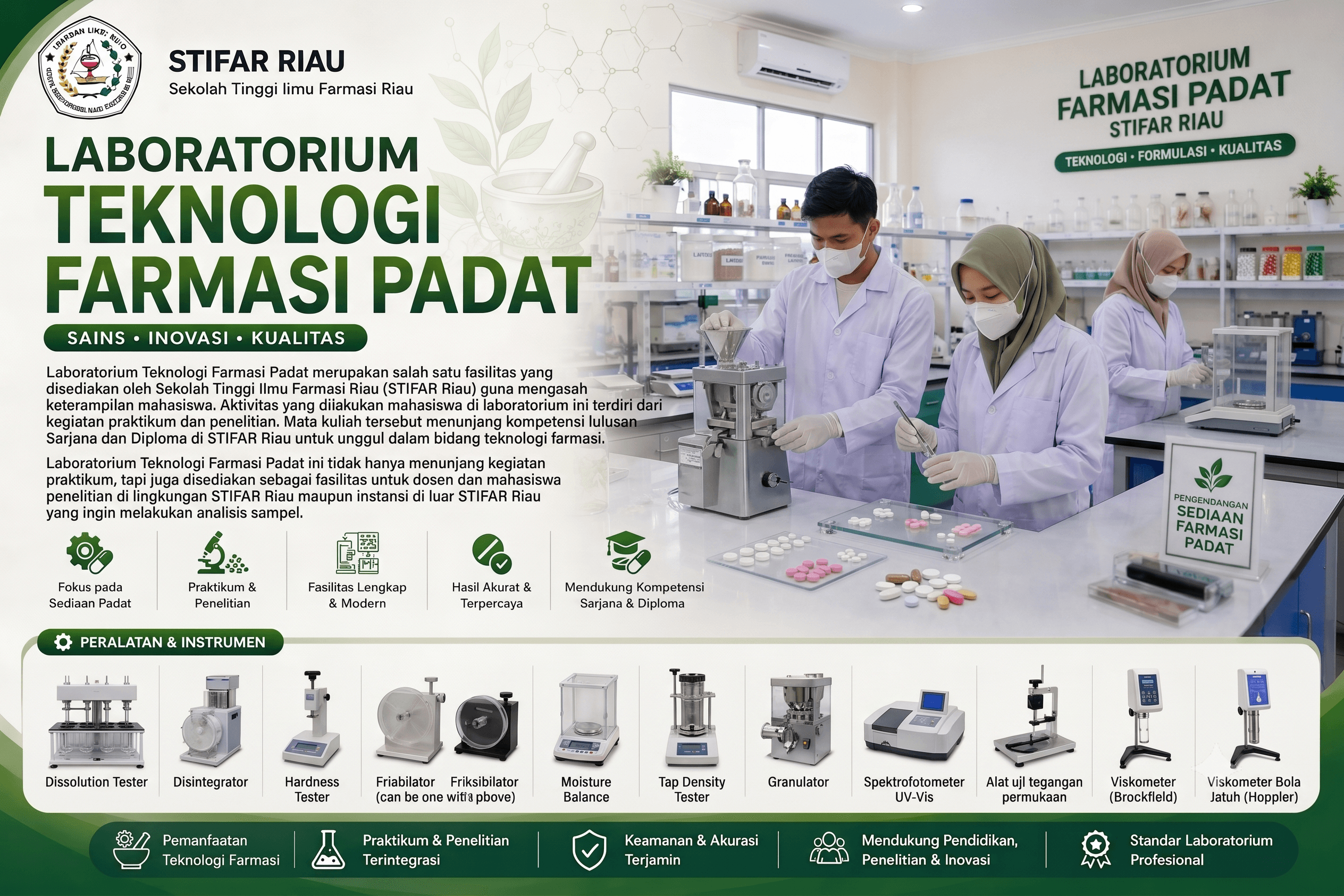Laboratorium Teknologi Farmasi Padat