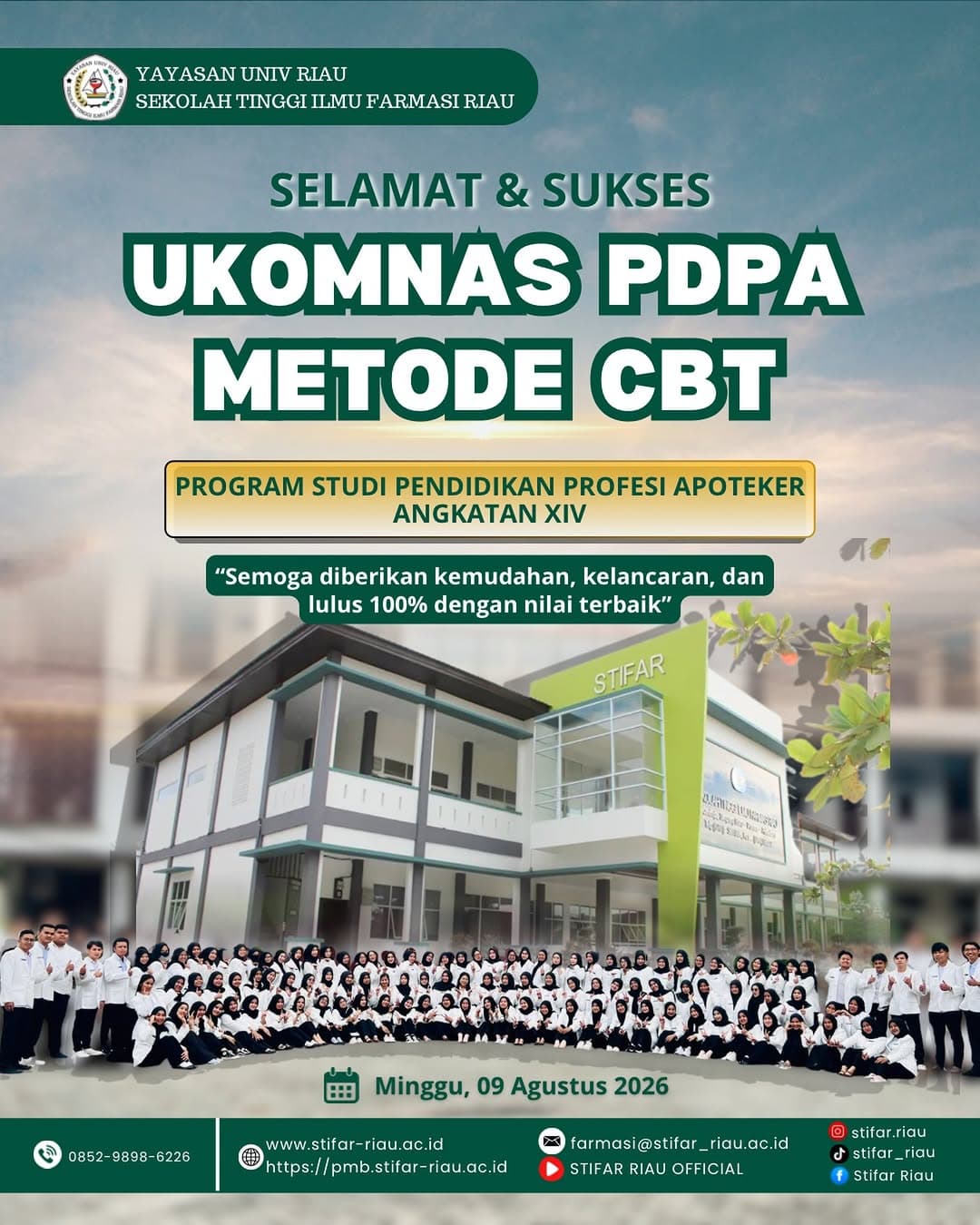 SELAMAT & SUKSES UKOMNAS PDPA METODE CBT🙌🏻 Selamat berjuang kepada seluruh mahasiswa Pro…