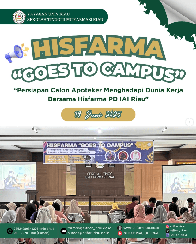 HISFARMA Goes To Campus (Persiapan Calon Apoteker Menghadapi Dunia Kerja)