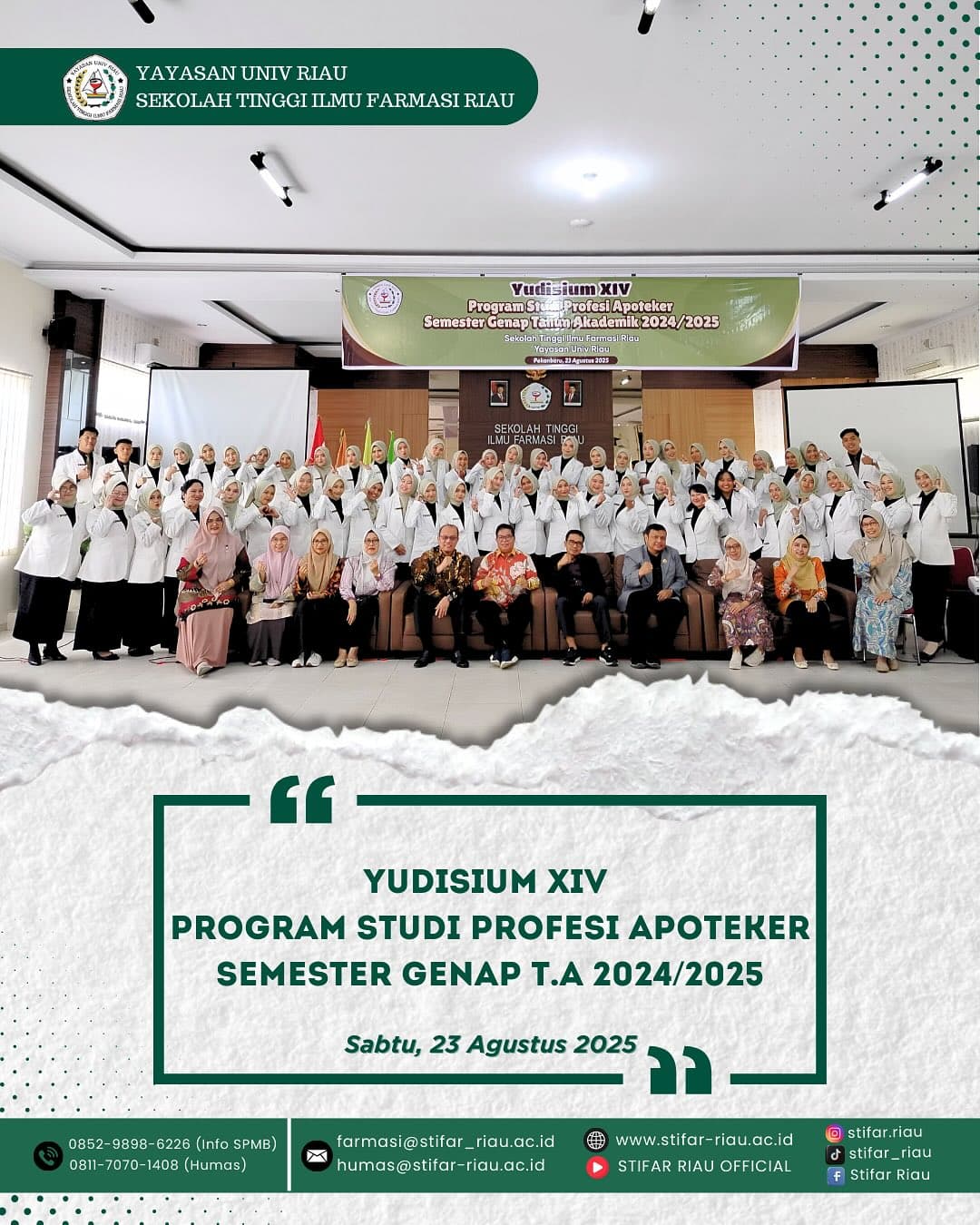YUDISIUM XIV PRODI PROFESI APOTEKER XIV