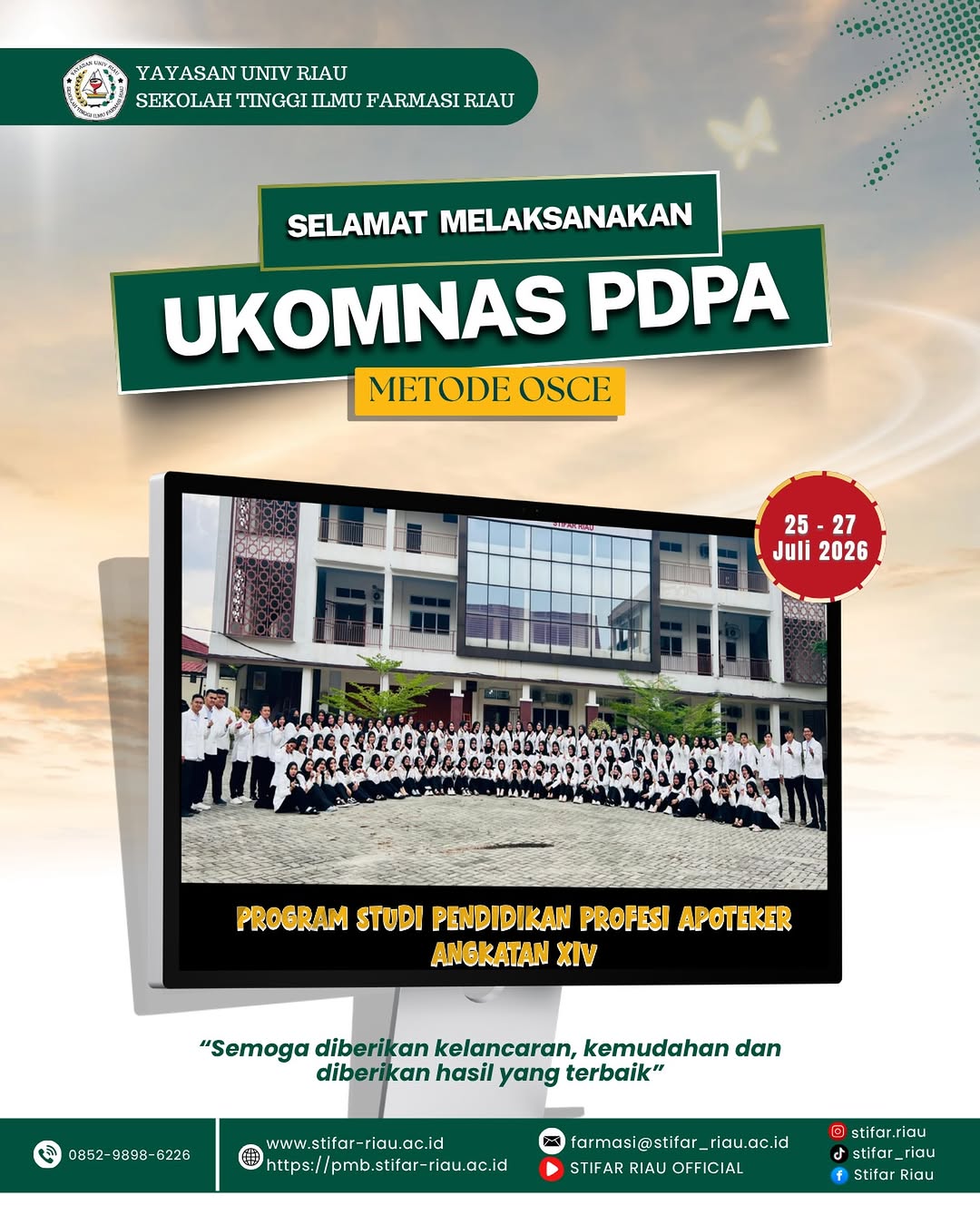 Selamat melaksanakan UKOMNAS PDPA Metode OSCE