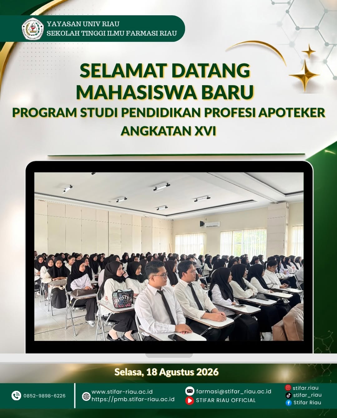 Selamat datang mahasiswa baru Program Studi Pendidikan Profesi Apoteker Angkatan XVI STIFA…
