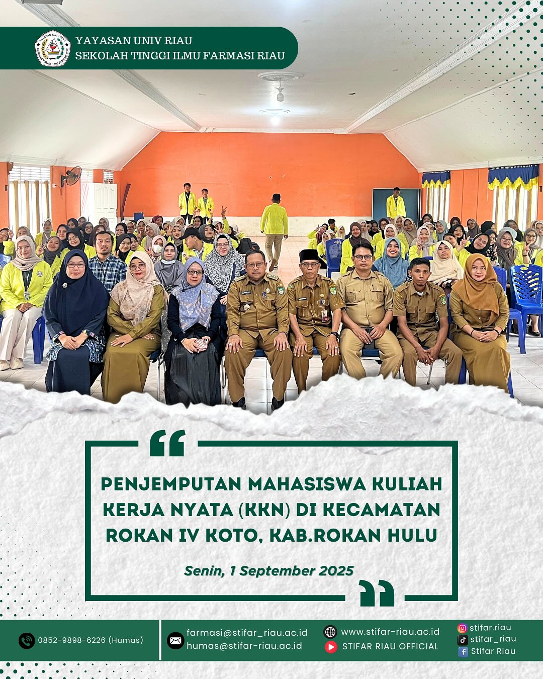 PENJEMPUTAN MAHASISWA KKN STIFAR RIAU TAHUN 2025