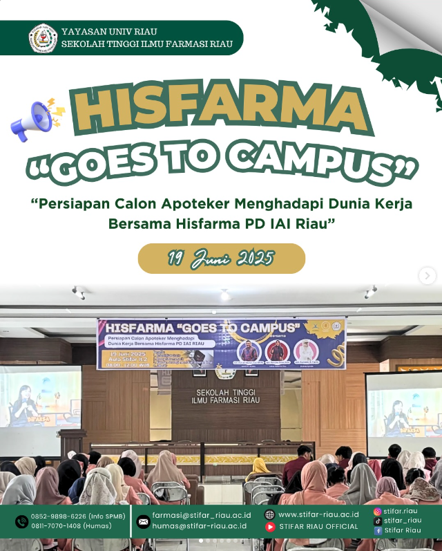 HISFARMA Goes To Campus (Persiapan Calon Apoteker Menghadapi Dunia Kerja)
